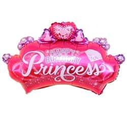 בלון מיילר 22" HBD PRINCES פוקסיה.
