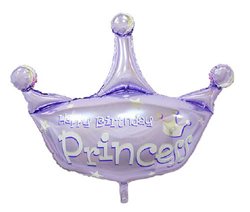 בלון מיילר 30" כתר סגול - HBD PRINCESS