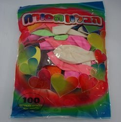 100 בלונים בשקית-מעורב