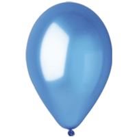 בלון לטקס פלוצ'יני 12 כחול מטאלי 100 יח'