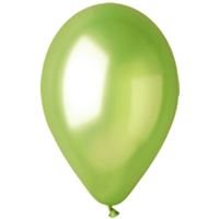 בלון לטקס פלוצ'יני 12 ירוק ליים מטאלי 100יח'