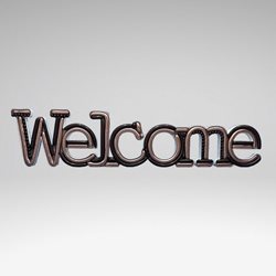 תבנית לבלונים WELCOME- במידה 44 ס"מ על 200 ס"מ