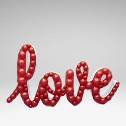 תבנית לבלונים LOVE- במידה 95 ס"מ על 150 ס"מ