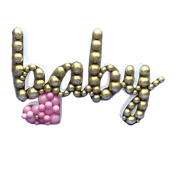 תבנית לבלונים BABY- במידה 97 ס"מ על 150 ס"מ