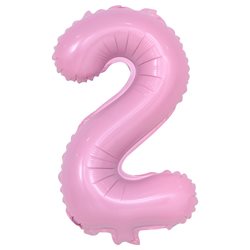 בלון ספרה 40 ורוד בייבי - 2
