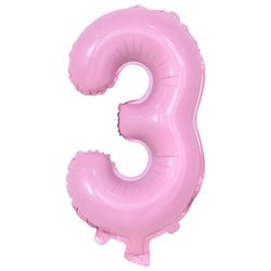 בלון ספרה 40 ורוד בייבי - 3