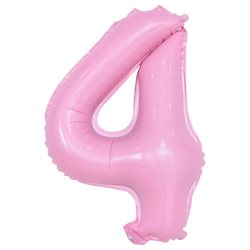 בלון ספרה 40 ורוד בייבי - 4