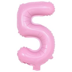 בלון ספרה 40 ורוד בייבי - 5
