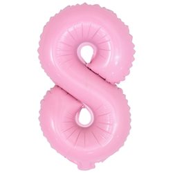 בלון ספרה 40 ורוד בייבי - 8