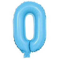 בלון ספרה 40 תכלת בייבי - 0