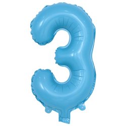 בלון ספרה 40 תכלת בייבי - 3