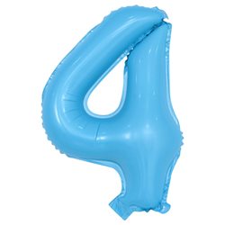 בלון ספרה 40 תכלת בייבי - 4