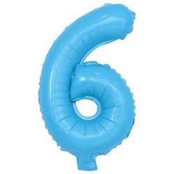 בלון ספרה 40 תכלת בייבי - 6