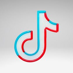 תבנית לבלונים TIK TOK- במידה 110 ס"מ על 95 ס"מ
