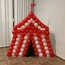 תבנית לבלונים אוהל קרקס - במידה 130 ס"מ על 140 ס"מ
