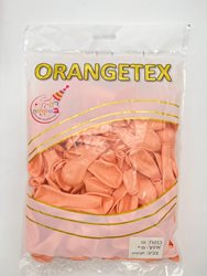 בלון לטקס 5 מקארון - אפרסק 100 יח' ORANGETEX