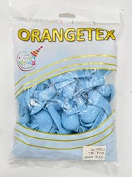 בלון לטקס 5 מקארון - תכלת 100 יח' ORANGETEX