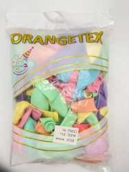 בלון לטקס 12 - מיקס צבעוני 100 יח' ORANGETEX