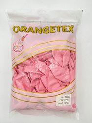 בלון מקרון 12 - צבע ורוד בייבי 100 יח' ORANGETEX
