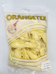 בלון מקרון 12 - צבע צהוב 100 יח' ORANGETEX
