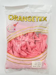 בלון לטקס 5 - צבע ורוד בהיר פסטל 100 יח' ORANGETEX