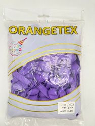 בלון לטקס 5 - צבע סגול פסטל 100 יח' ORANGETEX