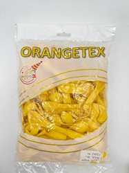 בלון לטקס 5 - צבע צהוב פסטל 100 יח' ORANGETEX
