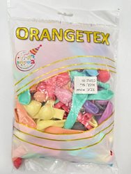 בלון לטקס 5 - צבעוני פסטל 100 יח' ORANGETEX