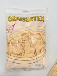 בלון לטקס 12 - 100 יח' צבע IVORY ORANGETEX