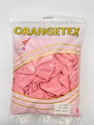 בלון לטקס 12 - צבע ורוד בהיר פסטל 100 יח' ORANGETEX