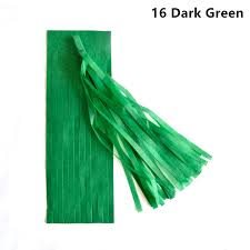 TASSEL לבלון קישוט ירוק בקבוק