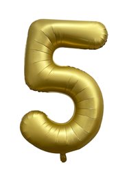 בלון ספרה 40'' זהב כרום -5