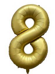 בלון ספרה 40'' זהב כרום -8