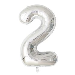 בלון ספרה 50'' כסף- 2