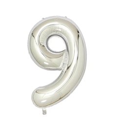בלון ספרה 50'' כסף- 9
