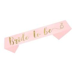 סרט כתף לכלה- BRIDE TO BE רוז גולד