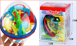 כדור מבוך הקסם תלת מימד 3D בקופסא 12 ס"מ